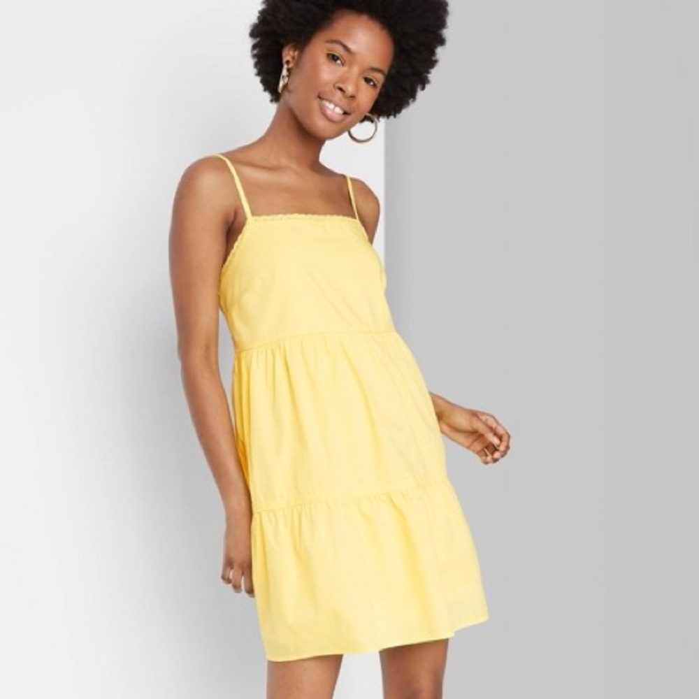 Yellow Babydoll Dress